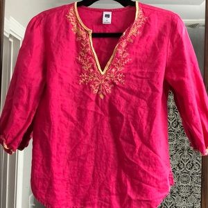 Hot pink GAP boho blouse